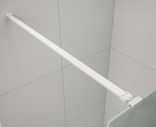 Polysan ESCA WHITE MATT jednodílná sprchová zástěna do prostoru, kouřové matné sklo, 1200 mm ES1412-07