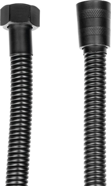 Sapho POWERFLEX kovová sprchová hadice, 120cm, černá mat FLEX120B