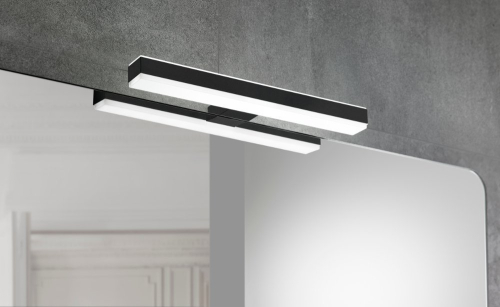 Sapho VERONICA 2 LED svítidlo, 8 W, 300x25x83 mm, IP44, černá E27423CI
