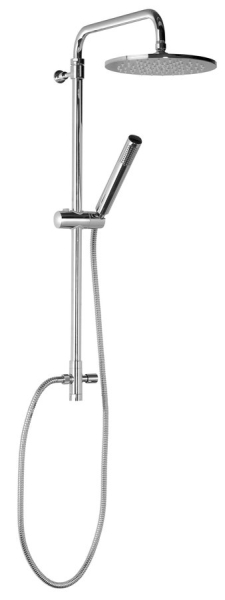 Sapho AIRTECH-AXIA sprchový sloup k napojení na baterii, hlavová, ruční sprcha, chrom 990E