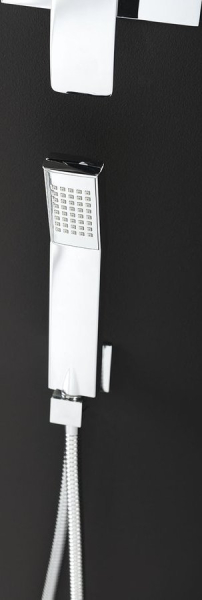 Sapho Ruční sprcha, 215mm, hranatá, ABS/chrom 1204-08