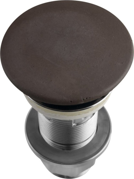 Sapho Umyvadlová výpust 5/4“, click-clack, betonová zátka, 10-80mm, tmavě hnědá FG915