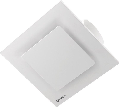 Sapho TECTO stropní ventilátor axiální s časovačem, 20W, potrubí 100mm, bílá TC202
