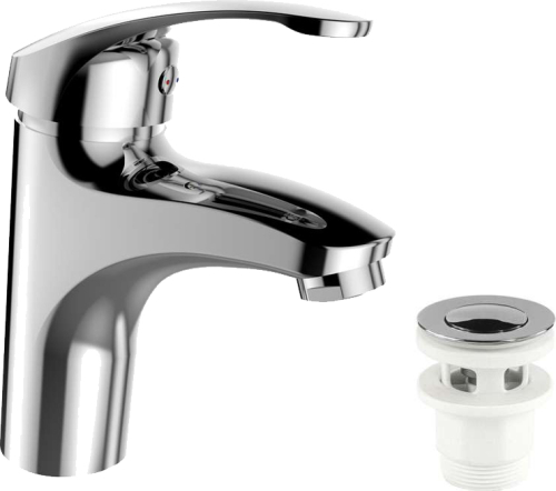 Mereo Umyvadlová stojánková baterie, Sonáta,  s clic-clac CH03P, chrom CB10104NC