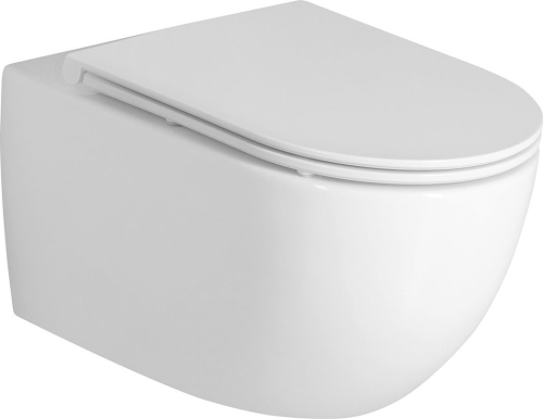 Bruckner FULDA závěsná WC mísa, Vortex Rimless, 36x52, 5cm, bílá 201.408.4