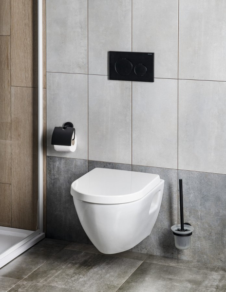 Geberit GEBERIT SIGMA20 ovládací tlačítko, Easy-to clean/černá mat 115.882.16.1