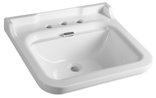 Kerasan WALDORF keramické umyvadlo 60x55cm, 3 otvory, bílá 4140K1-3
