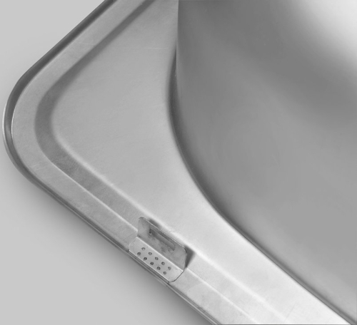 Aqualine Nerezový vestavný dřez s odkapem 76x18x42cm AQ7642B