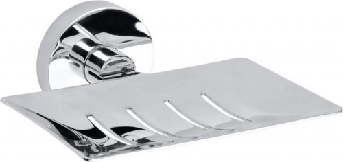Sapho X-ROUND mýdlenka obdélníková s otvory, chrom XR804