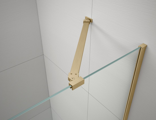 Gelco TRINITY GOLD MATT obdélníkový sprchový kout 1200x1100mm, rohový vstup, matné sklo GT2211-12M-G
