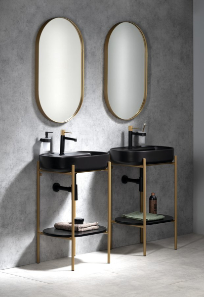 Sapho PUNO podstavec pod umyvadlo 550x795x396mm, zlato mat SKA590-5