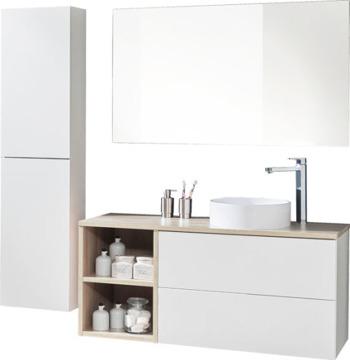 Mereo Aira, koupelnová skříňka 101 cm, Multidecor, Černá Supermat CN792SCIPM