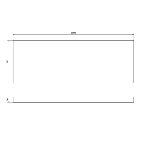 Sapho AVICE deska pod umyvadlo 100x39cm, tl.5cm, dub starobílý AV1105