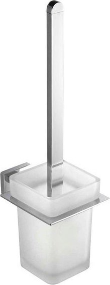 Aqualine APOLLO WC štětka závěsná, mléčné sklo, chrom 1416-08