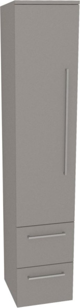 Mereo Bino, koupelnová skříňka vysoká 163 cm, levá, Multidecor, Arktická šedá CN697ARS1