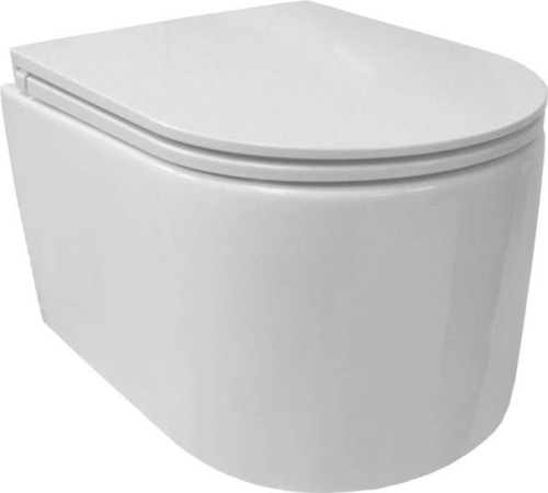 Mereo WC závěsné kapotované, RIMLESS, 495x360x370, keramické, vč. sedátka CSS113S VSD84S1