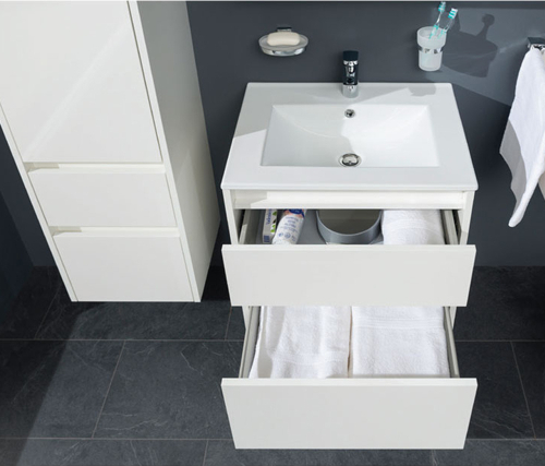 Mereo Opto, koupelnová skříňka s keramickým umyvadlem 61 cm, dub Riviera CN920