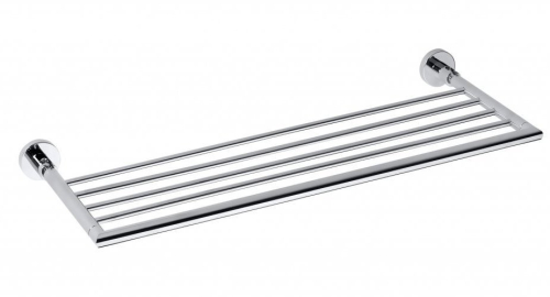 Sapho X-ROUND polička na ručníky výklopná 600mm, chrom XR420