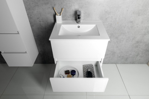 Aqualine PANEDA umyvadlová skříňka 74, 5x55x45, 2cm, bílá PN275