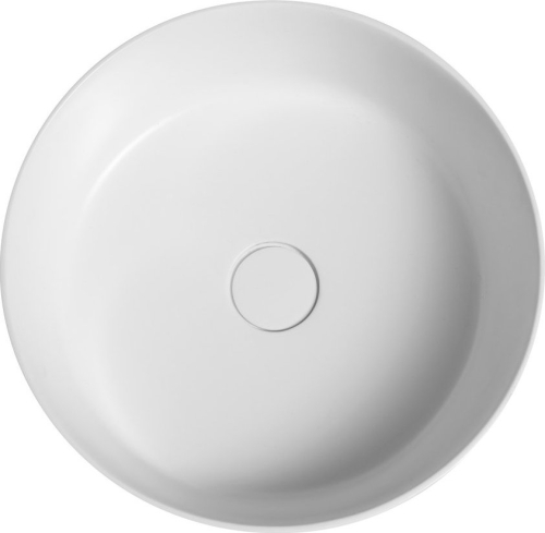 Sapho THIN umyvadlo na desku, Rockstone, Ø 38 cm, bílá mat WN548