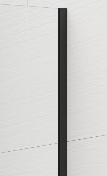 Polysan ESCA BLACK MATT jednodílná sprchová zástěna k instalaci ke stěně, sklo Marron, 700 mm ES1570-02