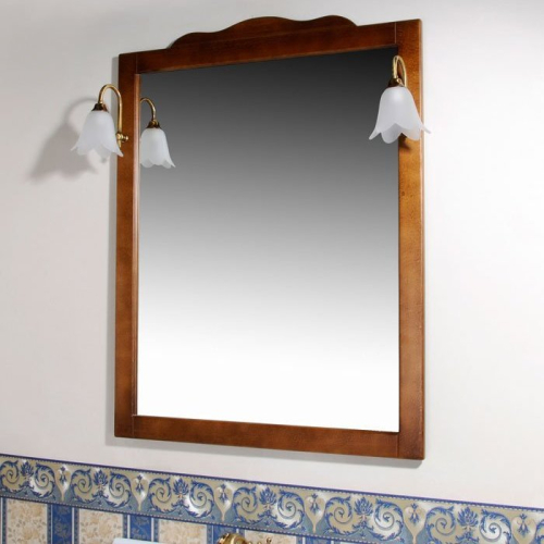 Sapho RETRO zrcadlo v dřevěném rámu 89x115cm, buk 1679