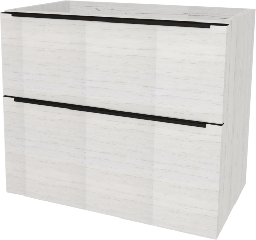 Mereo Mailo, koupelnová skříňka 81 cm, černé madlo, Multidecor, Pino Aurélio CN591SBPINO