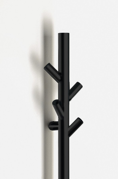 Sapho PASADOR elektrický sušák ručníků, kulatý, 150x1500 mm, 30 W, černá mat ER175BV