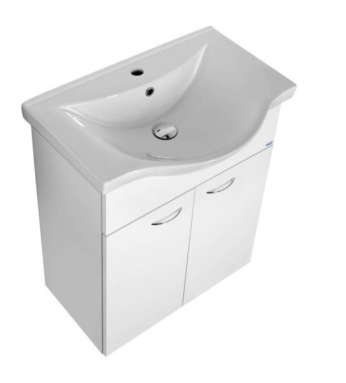 Aqualine KERAMIA FRESH umyvadlová skříňka 60, 6x74x34 cm, bílá 50063A