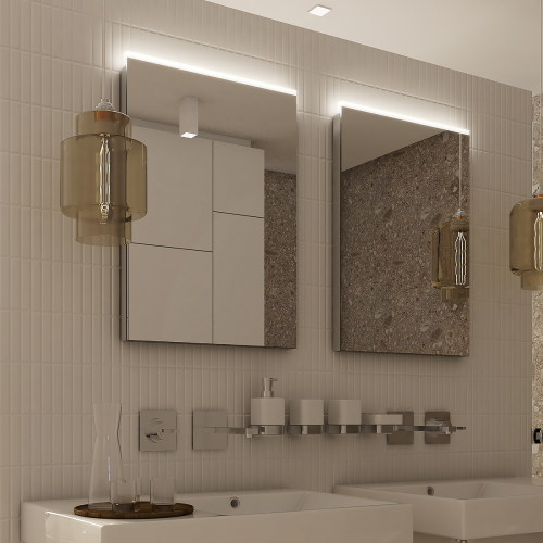 Nimco OBDELNÍKOVÁ - OSTRÉ ROHY LED zrcadlo 400x600 ZP 8000