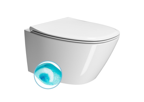 GSI MODO závěsná WC mísa, Swirlflush, 37x54cm, bílá ExtraGlaze 841511