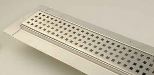 Gelco MANUS QUADRO nerezový podlahový žlab s roštem, L-1150, DN50 GMQ37