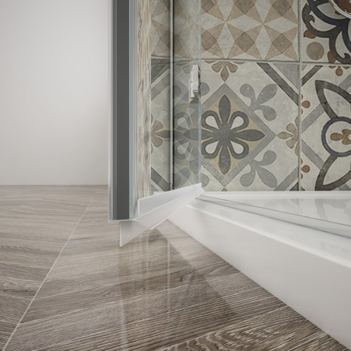 Gelco TRINITY CHROME čtvercový sprchový kout 900x900mm, matné sklo, levé GT5690-90ML-CH