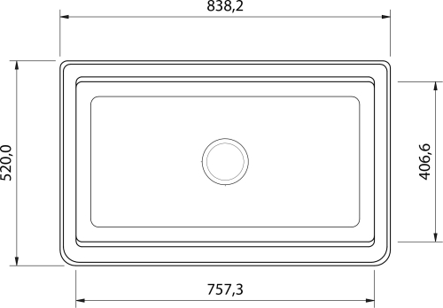 Granitový dřez Sinks FARMHOUSE 838 NANO Nanoblack+MIX 35 GR FH838N6MI35GRN6