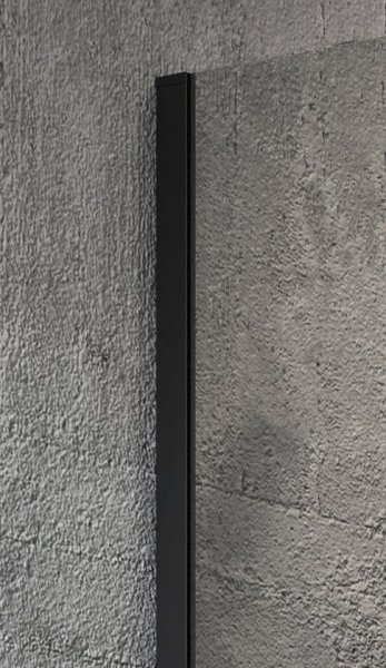 Gelco VARIO BLACK jednodílná sprchová zástěna k instalaci ke stěně, čiré sklo, 800 mm GX1280GX1014