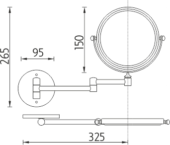 Nimco Kosmetická zvětšovací Kosmetické zvětšovací zrcátko ZR 6992N-26