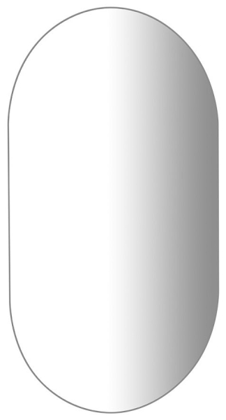 Aqualine Zrcadlo s broušenou hranou oválné 50x85cm, CU free 22504