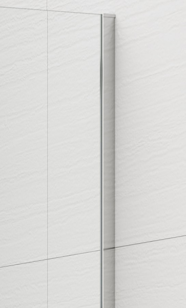 Polysan ESCA CHROME jednodílná sprchová zástěna k instalaci ke stěně, sklo čiré, 1300 mm ES1013-01