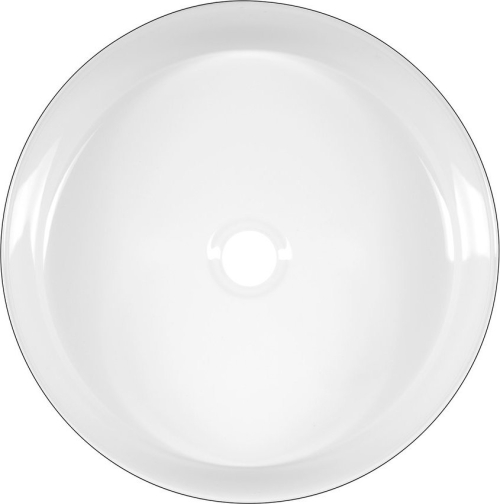 Sapho FIASTRA keramické umyvadlo na desku, Ø 40cm, černá mat FT801B