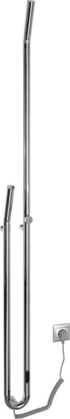 Sapho DUOPASSO elektrický sušák ručníků s časovačem 122x1700mm, 45 W, chrom ER730