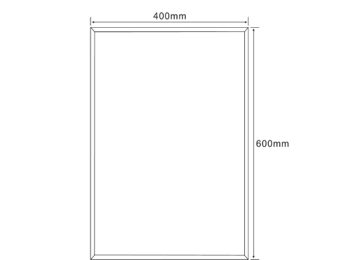 Aqualine Zrcadlo s fazetou 40x60cm, CU free 22495