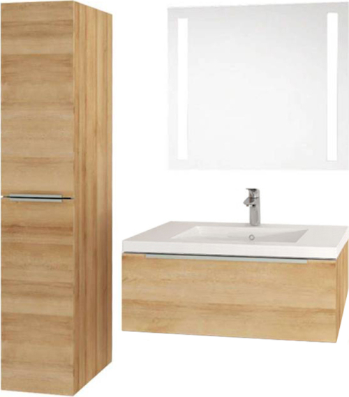 Mereo Mailo, koupelnová skříňka 121 cm, antracit, chrom madlo CN538S