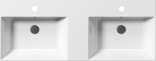 GSI KUBE X keramické dvojumyvadlo 120x47cm, bílá ExtraGlaze 9425111