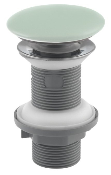 Isvea Umyvadlová výpust 5/4“, click-clack, keramická zátka, 20-70mm, zelená mint 38TP0168I
