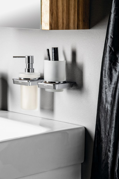 SONIA ZEN dávkovač mýdla 250ml, mléčné sklo, chrom 161010