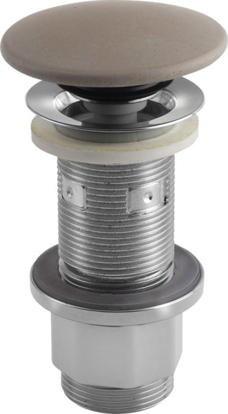 Sapho Umyvadlová výpust 5/4“, click-clack, betonová zátka, 10-80mm, písková mat FG914
