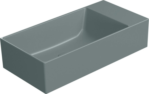 GSI KUBE X keramické umývátko 50x25cm, bez otvoru, pravé/levé, agave opaco 9486004