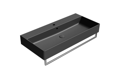 GSI KUBE X keramické umyvadlo 100x47cm, černá mat 9423126