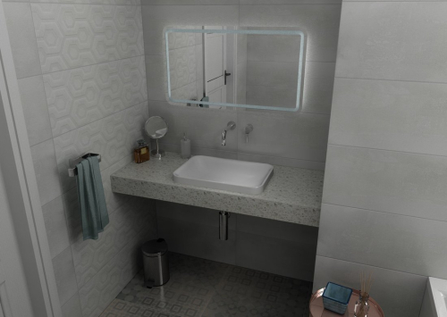 Sapho TAILOR rockstone deska 200x50 cm, provedení límce F TR200F