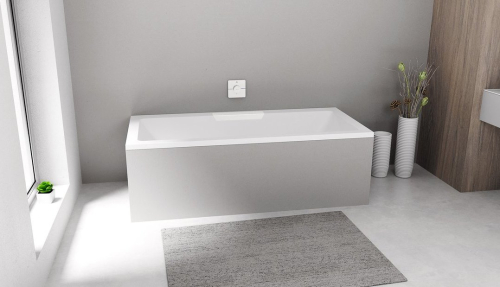 Polysan CASCATA obdélníková vana 185x85x45cm, kaskáda bílá 73836.101